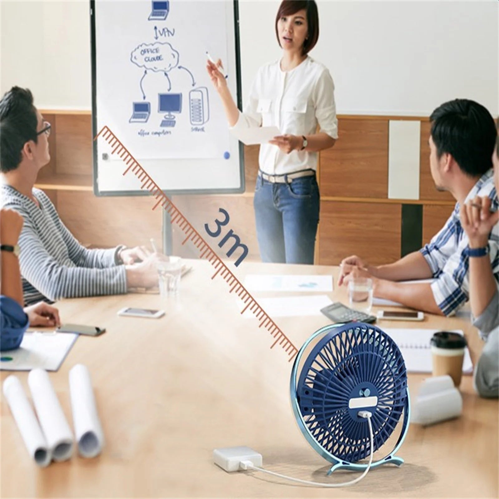 Floor Fans Oscillating Quiet with Remote 18 in Desktop Small Fans Usb Portable Mute High Wind Office Can Be Hung Ceiling Fans Portable Fans Desk Fans for Bedroom