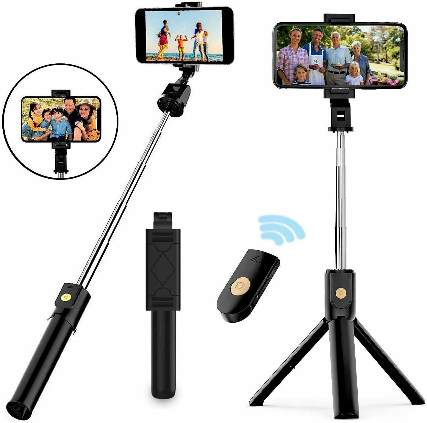 Selfie Stick Tripod Remote Desktop Stand Cell Phone Holder for Iphone Samsung US