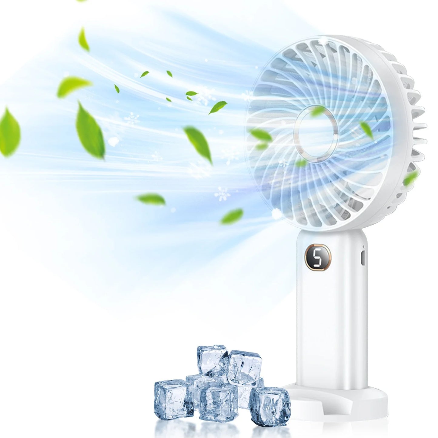 Fan That Blows Cold Air Portable Outdoor Fan Portable Cooling Fans Portable Portable Quiet Noise Reduction for Cooling Large Rooms (Green)