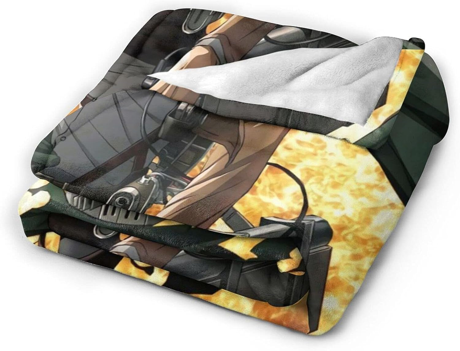 Levi Ackerman Soft and Comfortable Warm Fleece Blankets Beach Blanket Picnic Blankets Throw Blankets (60"X50")