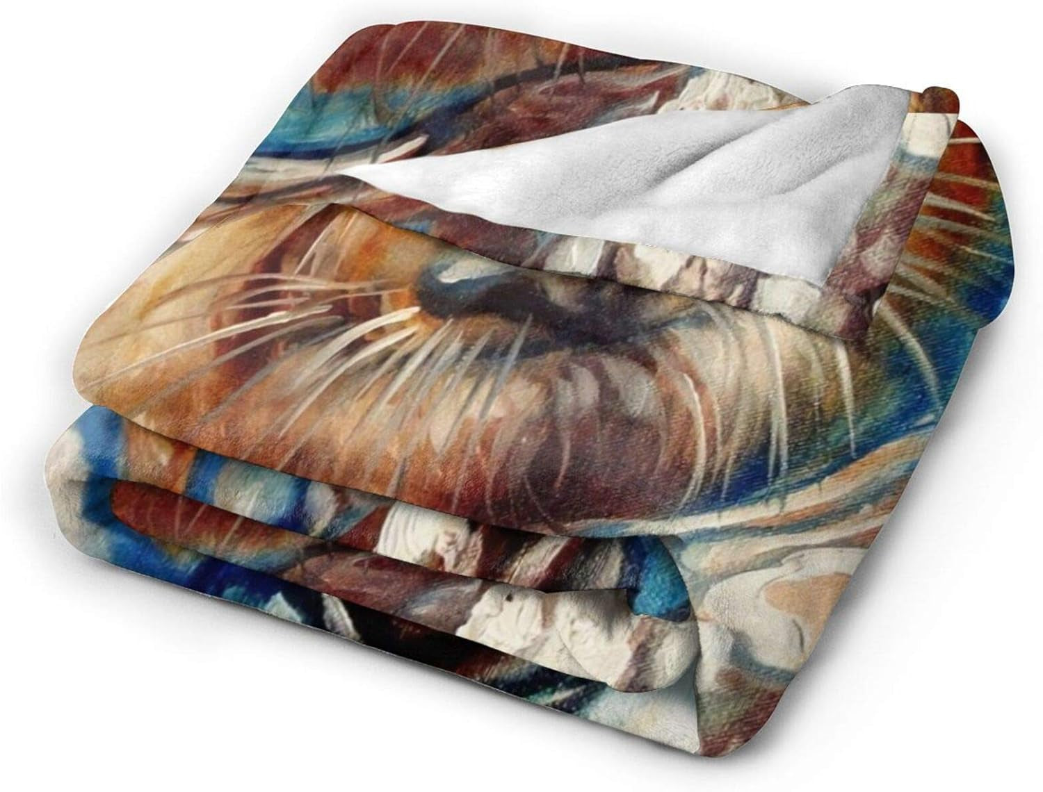 60"X50" Comfort Throw Blankets Ultra Soft and Fluffy Blankets Throw Blankets for Couch and Living Room Fall Winter and Spring - Sea Otter Swim Oil Painting Blankets