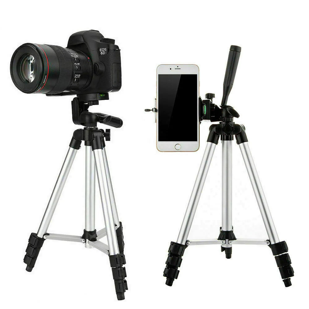 Professional Camera Tripod Stand Holder Mount for Iphone Samsung Cell Phone+ Bag