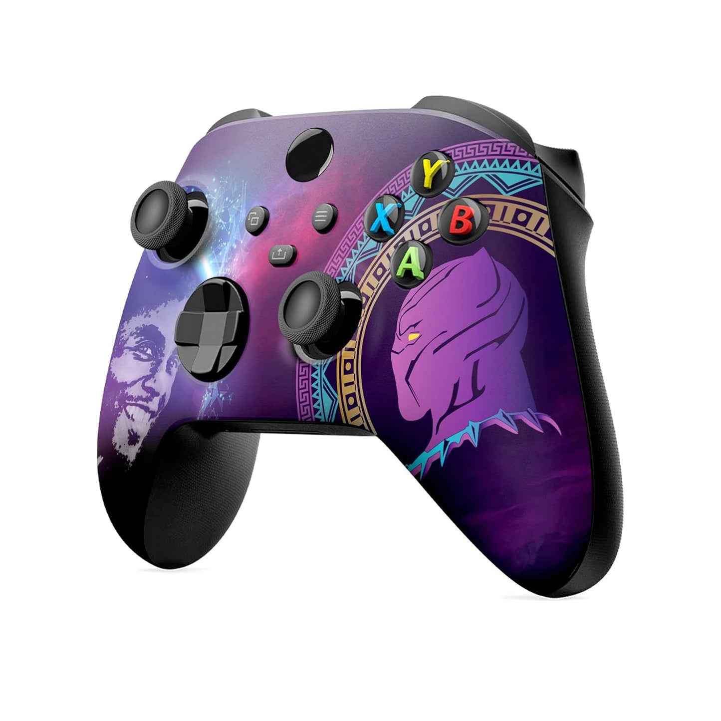 Blackk Panther Custom X-Box Controller Wireless Compatible with X-Box One/X-Box Series X/S Proudly Customized in USA with Permanent HYDRO-DIP Printing(Not JUST a SKIN) (MODDED)