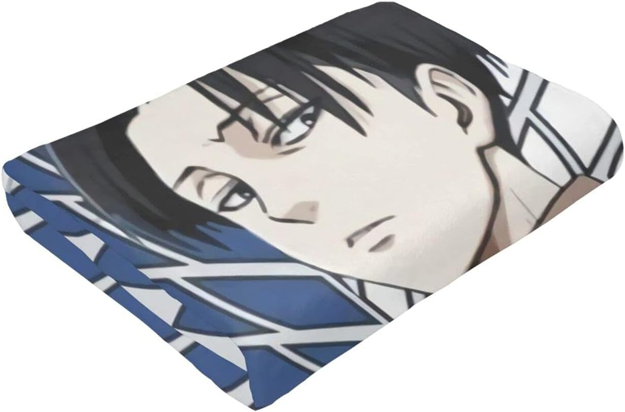 Levi Ackerman Soft and Comfortable Warm Fleece Blankets Beach Blanket Picnic Blankets Throw Blankets (50"X40")