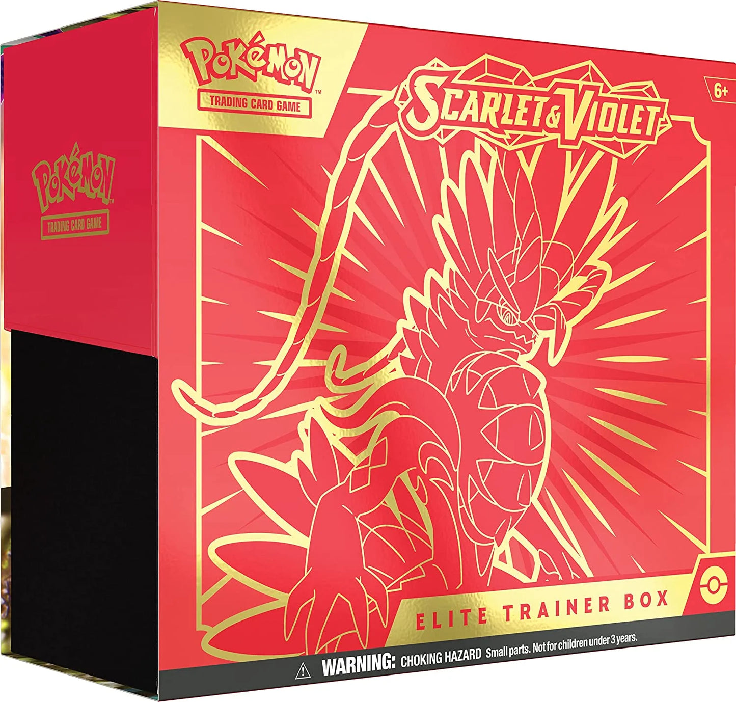 Scarlet and Violet Elite Trainer Box featuring Koraidon