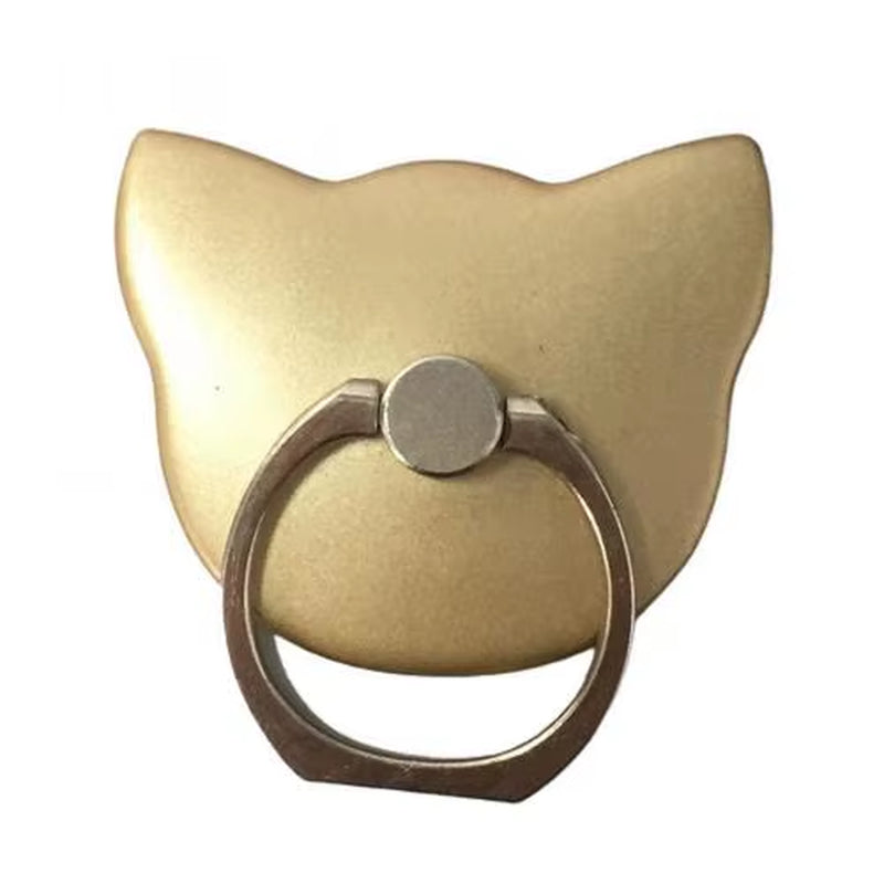 Mobile Phone Rotating Holder Cute Cats Shape High Viscosity Zinc Alloy Ring ABS Buckle for Iphone