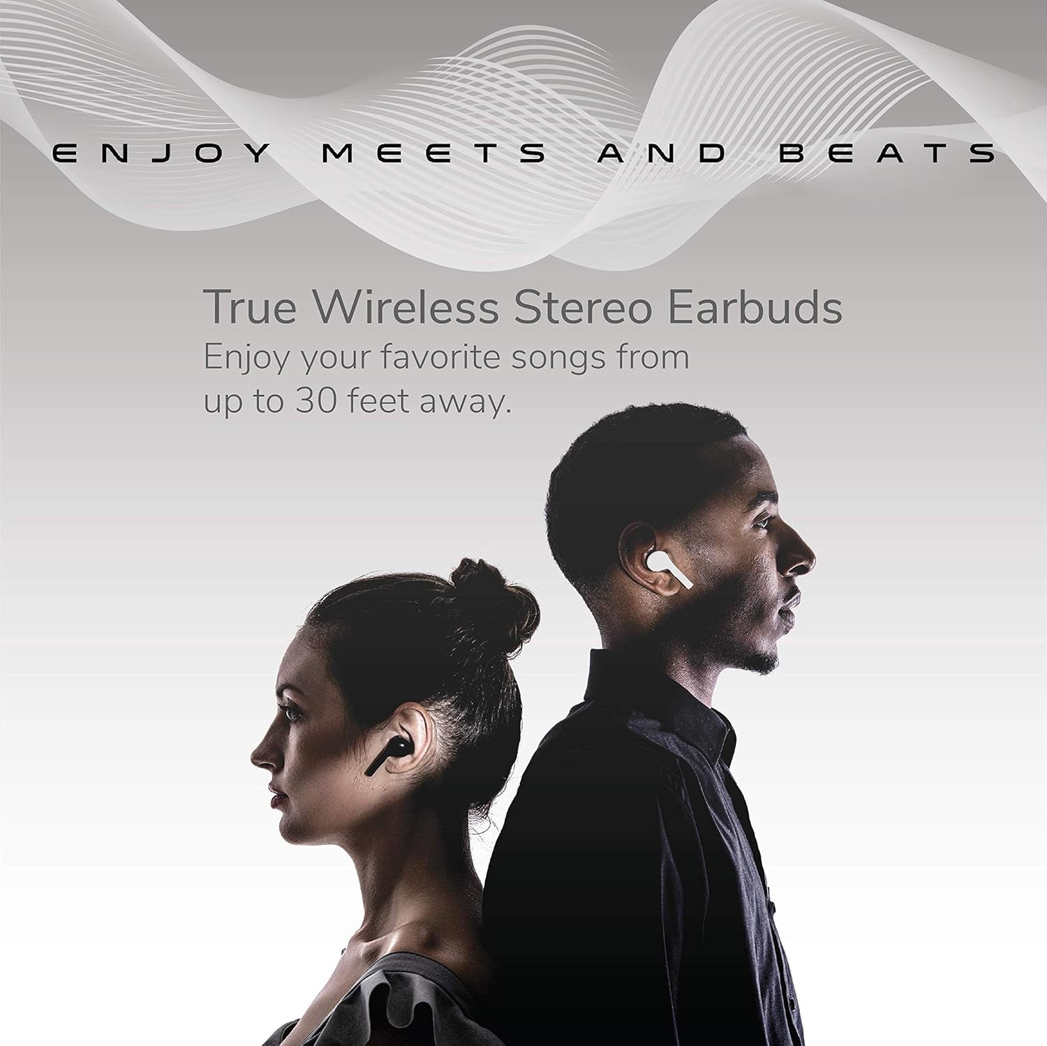 Mix Translator Earbuds, Portable Language Translator Device for On-The-Go Wireless Translation (White)