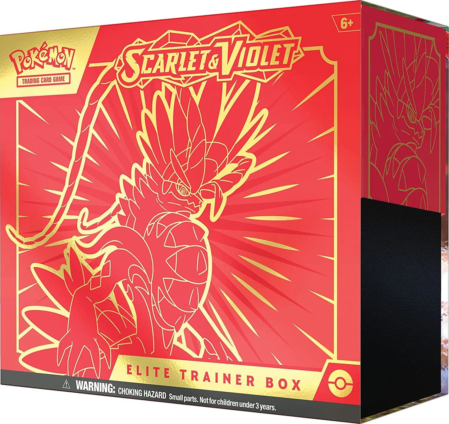 Scarlet and Violet Elite Trainer Box featuring Koraidon